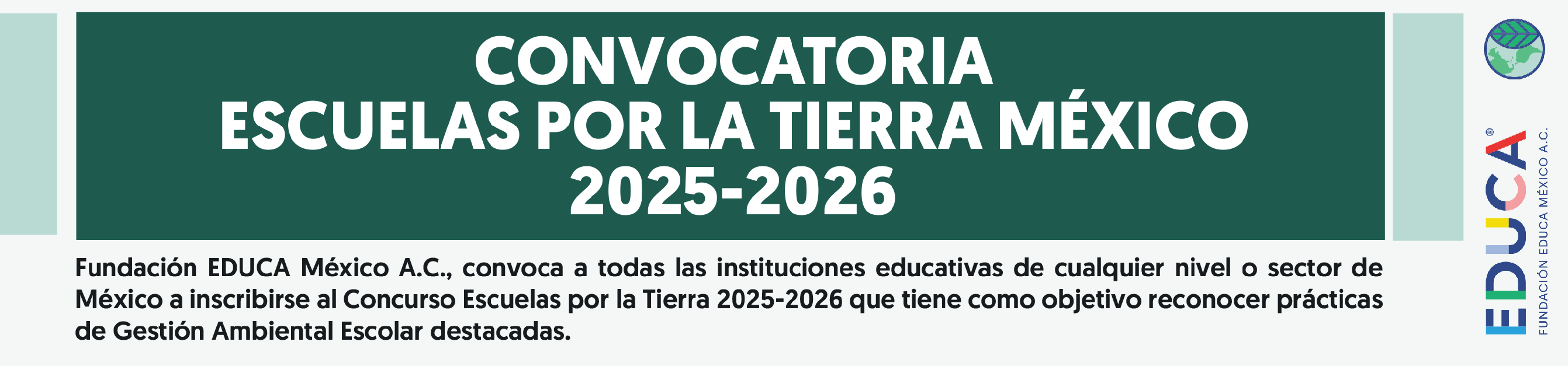 Convocatoria de Escuelas por la Tierra México 2025-2026